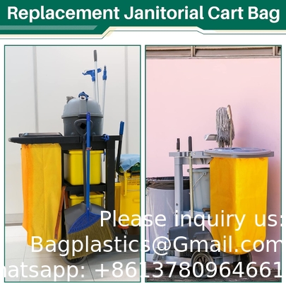 Janitorial Cart Bag Waterproof High Capacity Thickened Housekeeping Commercial Janitorial Cleaning Cart Bag