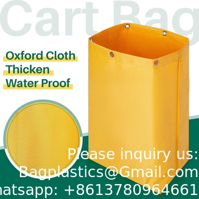 Janitorial Cart Bag Waterproof High Capacity Thickened Housekeeping Commercial Janitorial Cleaning Cart Bag