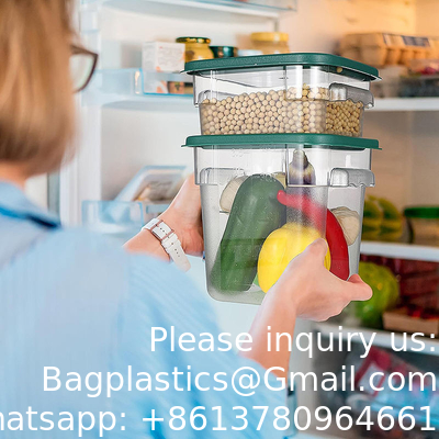 Sustainable Recyclable Plastic Food Storage Container Rice Storage Kitchen Organizer PC Food Storage Container