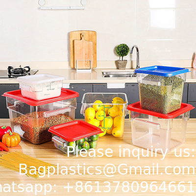 Sustainable Recyclable Plastic Food Storage Container Rice Storage Kitchen Organizer PC Food Storage Container