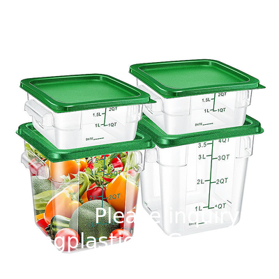Sustainable Recyclable Plastic Food Storage Container Rice Storage Kitchen Organizer PC Food Storage Container
