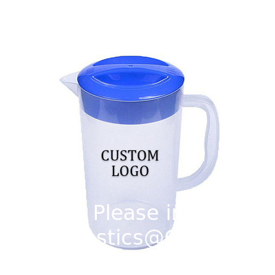 Plastic Pitcher with Lid BPA-FREE Eco-Friendly Carafes Mix Drinks Water Jug Lemonade Juice Beverage Jar Ice