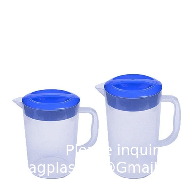 Plastic Pitcher with Lid BPA-FREE Eco-Friendly Carafes Mix Drinks Water Jug Lemonade Juice Beverage Jar Ice