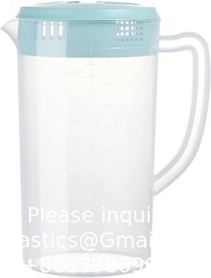 Restaurant Supplies, Kitchen Supplies, Hotel Supplies, Water Carafe With Lid 1.8L Water Jug Plastic Pitcher