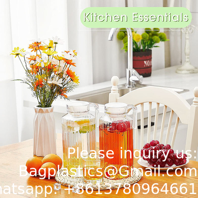 Hight Quality 1800Ml Water Carafe Glass Juice Pitcher Jug Restaurant Supplies, Kitchen Supplies, Hotel Supplies