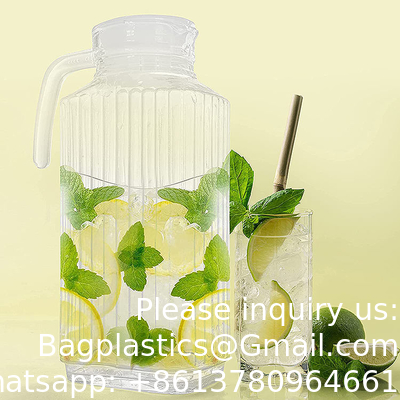 Hight Quality 1800Ml Water Carafe Glass Juice Pitcher Jug Restaurant Supplies, Kitchen Supplies, Hotel Supplies