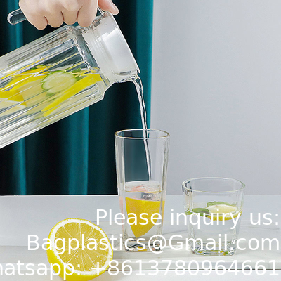 Hight Quality 1800Ml Water Carafe Glass Juice Pitcher Jug Restaurant Supplies, Kitchen Supplies, Hotel Supplies