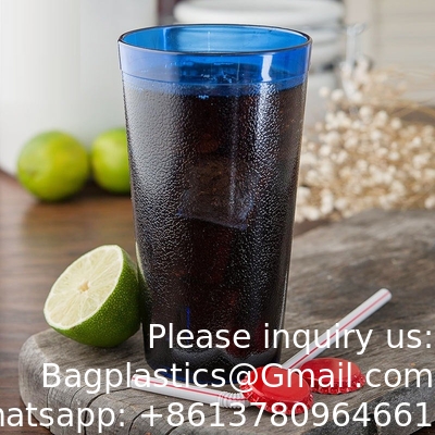 Hard Plastic Cups Clear Plastic Double Colored Rimmed Cups Fancy Disposable Wedding Cups Elegant Party Cups