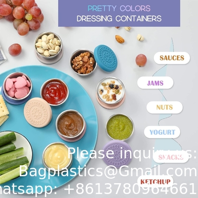 2.5oz Metal Sauce Cups Stainless Steel Dipping Sauce Cups Salad Dressing Container Condiment Containers Portion Cup