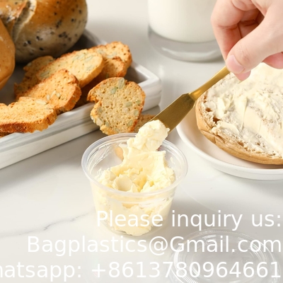 Portion Cups With Lids, Small Plastic Containers with Lids, Airtight Stackable Souffle Cups, Jello Shot Cups, Sauce