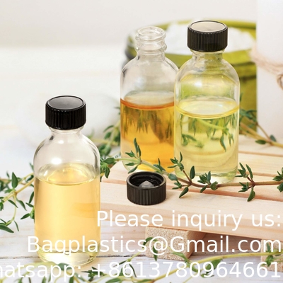 Small Clear Glass Bottles With Lids Boston Sample Bottles for Potion, Juice, Wellness, Ginger Shots, Whiskey, Liquids