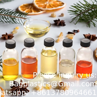 Small Clear Glass Bottles With Lids Boston Sample Bottles for Potion, Juice, Wellness, Ginger Shots, Whiskey, Liquids