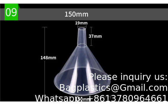 Factory Directly Laboratory Cheap Clear Plastic Funnel, Transparent PP Plastic Mini Perfume Dispensing Funnel