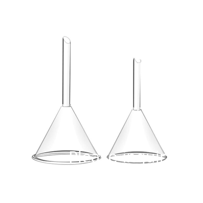 Glass Funnel Short Stem Borosilicate Glass Lab Filter Funnel, 120 Mm Diameter And Stem Length