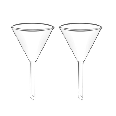 Glass Funnel Short Stem Borosilicate Glass Lab Filter Funnel, 120 Mm Diameter And Stem Length