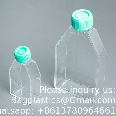 T25 T75 T175 Lab Plastic Sterile Disposable Culture Media Flask Cell Tissue Culture Flask Flatted