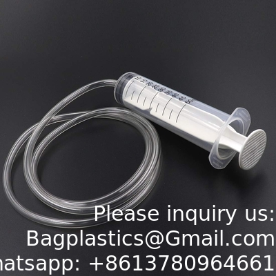 Syringes with Tubes Plastic Syringe with Tubing for Dispensing,Injection,Filtration, Science Labs (1 Meter Tube)