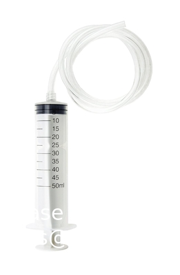 Syringes with Tubes Plastic Syringe with Tubing for Dispensing,Injection,Filtration, Science Labs (1 Meter Tube)