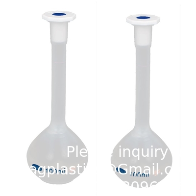 100ml Plastic Lab Volumetric Measuring Flasks with Snap Caps Measuring Flask Heatproof for Laboratory