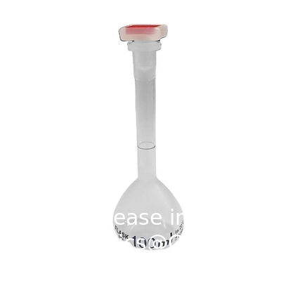 100ml Plastic Lab Volumetric Measuring Flasks with Snap Caps Measuring Flask Heatproof for Laboratory