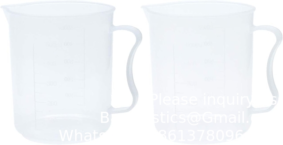 500ml Measuring Cups With Spout Transparent Plastic Graduated Measure Cups For Lab, Kitchen