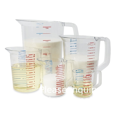 500ml Measuring Cups With Spout Transparent Plastic Graduated Measure Cups For Lab, Kitchen