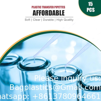 3ml Disposable Plastic Dropper Pipettes, Calibrated Dropper Suitable For Science Laboratory, DIY Art (15)