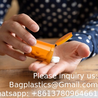 Clear Pill Bottle Plastic Medicine Bottle Empty Reagent Bottle Chemical Containers With Caps For Liquid Solid Powder