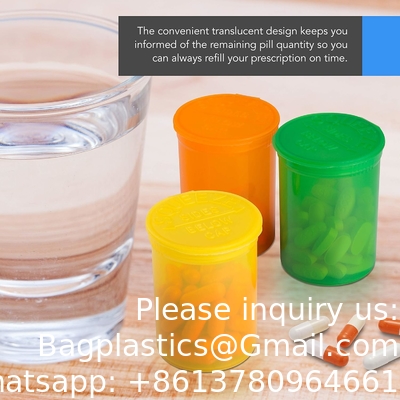 Clear Pill Bottle Plastic Medicine Bottle Empty Reagent Bottle Chemical Containers With Caps For Liquid Solid Powder