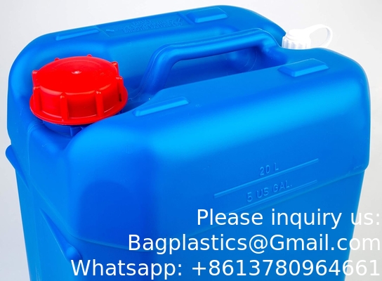 Tight Head Containers for Shipping, Transport, Storage, and Waste; 20L (5 Gallon), HDPE, 70mm Cap, UN 3H1, 1/EA