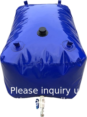 Water Tank Collapsible Storage Container Bag Bladder Valve for Camping RV Drought-Resistant Fire-Fighting