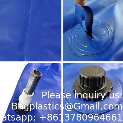 Water Tank Collapsible Storage Container Bag Bladder Valve for Camping RV Drought-Resistant Fire-Fighting