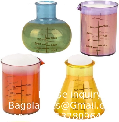 Chemistry Glass Set, 4 Plastic Laboratory Glasses, Funny Scientific Gifts, Cool Chemistry Graduation Gag Gift