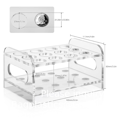 Science 12Pcs 25x200mm(80ml) Glass Test Tubes With Cork Stoppers|1 Rack Of Acrylic Material