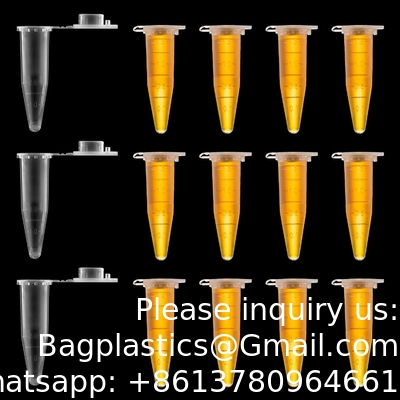 EO Sterile 1.5ml Polypropylene Graduated Microcentrifuge Tubes With Snap Cap Durable Microcentrifuge Lab Tubes