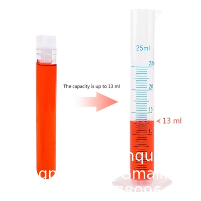 Plastic Test Tubes With Rack And Caps, 16 X 100mm With Holder For Scientific Experiments, Beads Liquid