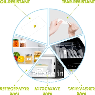 1000 Blank Removable Freezer Labels Water Oil Resistant with Perforation Line for Containers Jars Pantry Organizati