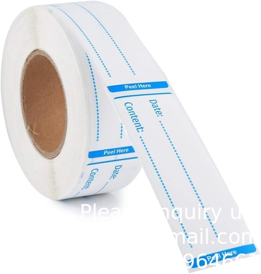 Removable Food Storage Self-Adhesive Sticker 1 X 3 Inch Refrigerator Freezer Storage Classification Labels