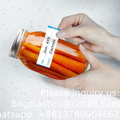 Removable Food Storage Self-Adhesive Sticker 1 X 3 Inch Refrigerator Freezer Storage Classification Labels