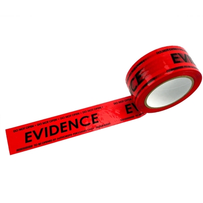 Crime Scene Red Evidence Box Sealing Tape Evidence Box Sealing Tape Packaged In An Evidence Bag