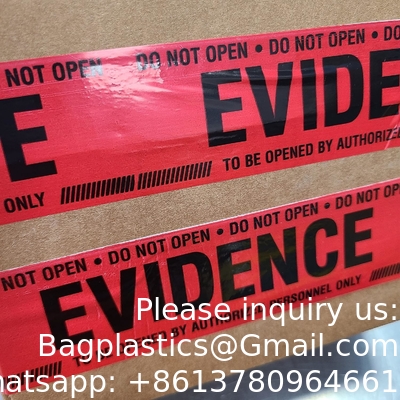 Crime Scene Red Evidence Box Sealing Tape Evidence Box Sealing Tape Packaged In An Evidence Bag
