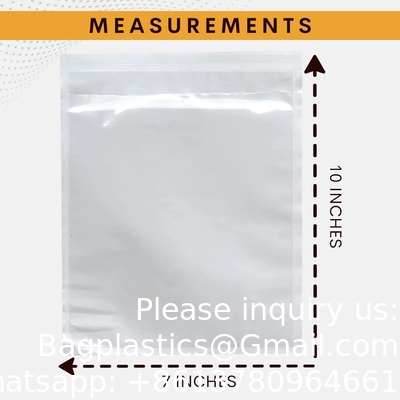 100 Pack 7&quot;x10&quot; Shipping Label Sleeves - Packing Slip Envelope Pouches with Self-Adhesive Peel &amp; Seal