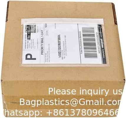 Product 7.5&quot; X 5.5&quot; Clear Adhesive Top Loading Packing List / Shipping Label Envelopes (200 Pack)
