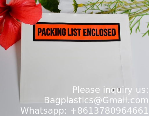 Product 7.5&quot; X 5.5&quot; Clear Adhesive Top Loading Packing List / Shipping Label Envelopes (200 Pack)