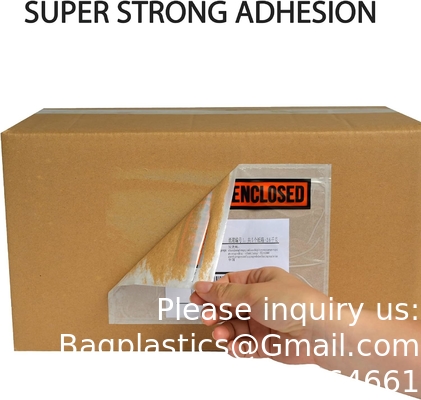 Product 7.5&quot; X 5.5&quot; Clear Adhesive Top Loading Packing List / Shipping Label Envelopes (200 Pack)
