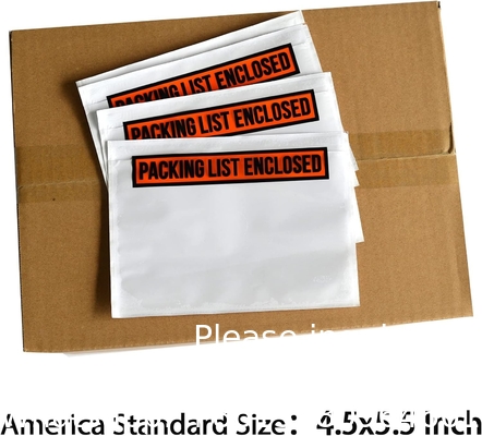 Product 7.5&quot; X 5.5&quot; Clear Adhesive Top Loading Packing List / Shipping Label Envelopes (200 Pack)