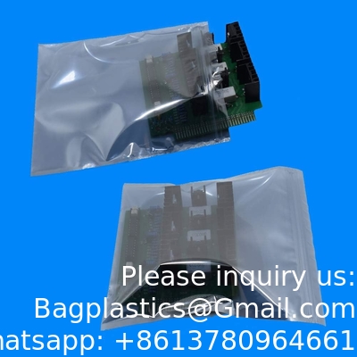 Anti-Static Resealable Bags, 5.9 X 7.9 Inches Plastic Static Free Bag For Motherboard SSD HDD Computer Electronic