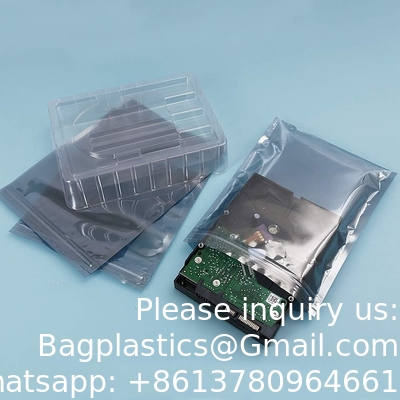 Anti-Static Resealable Bags, 5.9 X 7.9 Inches Plastic Static Free Bag For Motherboard SSD HDD Computer Electronic