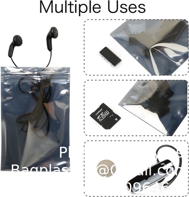 Anti-Static Resealable Bags, 5.9 X 7.9 Inches Plastic Static Free Bag For Motherboard SSD HDD Computer Electronic
