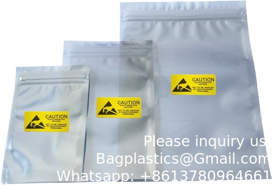 Anti-Static Resealable Bags, 5.9 X 7.9 Inches Plastic Static Free Bag For Motherboard SSD HDD Computer Electronic